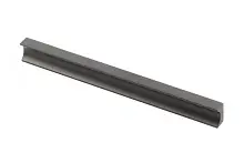 Ручка мебельная алюминиевая GROOVE 160мм/190мм, черный матовый — купить оптом и в розницу в интернет магазине GTV-Meridian.