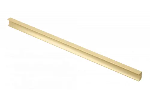 Ручка мебельная алюминиевая GROOVE 320мм/360мм, светлое брашированное золото — купить оптом и в розницу в интернет магазине GTV-Meridian.