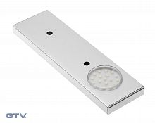 Точечный накладной светодиодный светильник для шкафа PILAS с датчиком препятствия, 12V, холодный свет, длина 218 мм, алюминий — купить оптом и в розницу в интернет магазине GTV-Meridian.